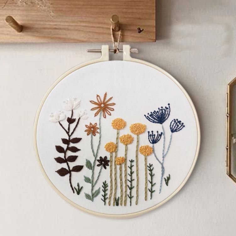 刺繍キット 花 刺しゅうキット 刺繍枠 刺繍糸 材料セット 植物