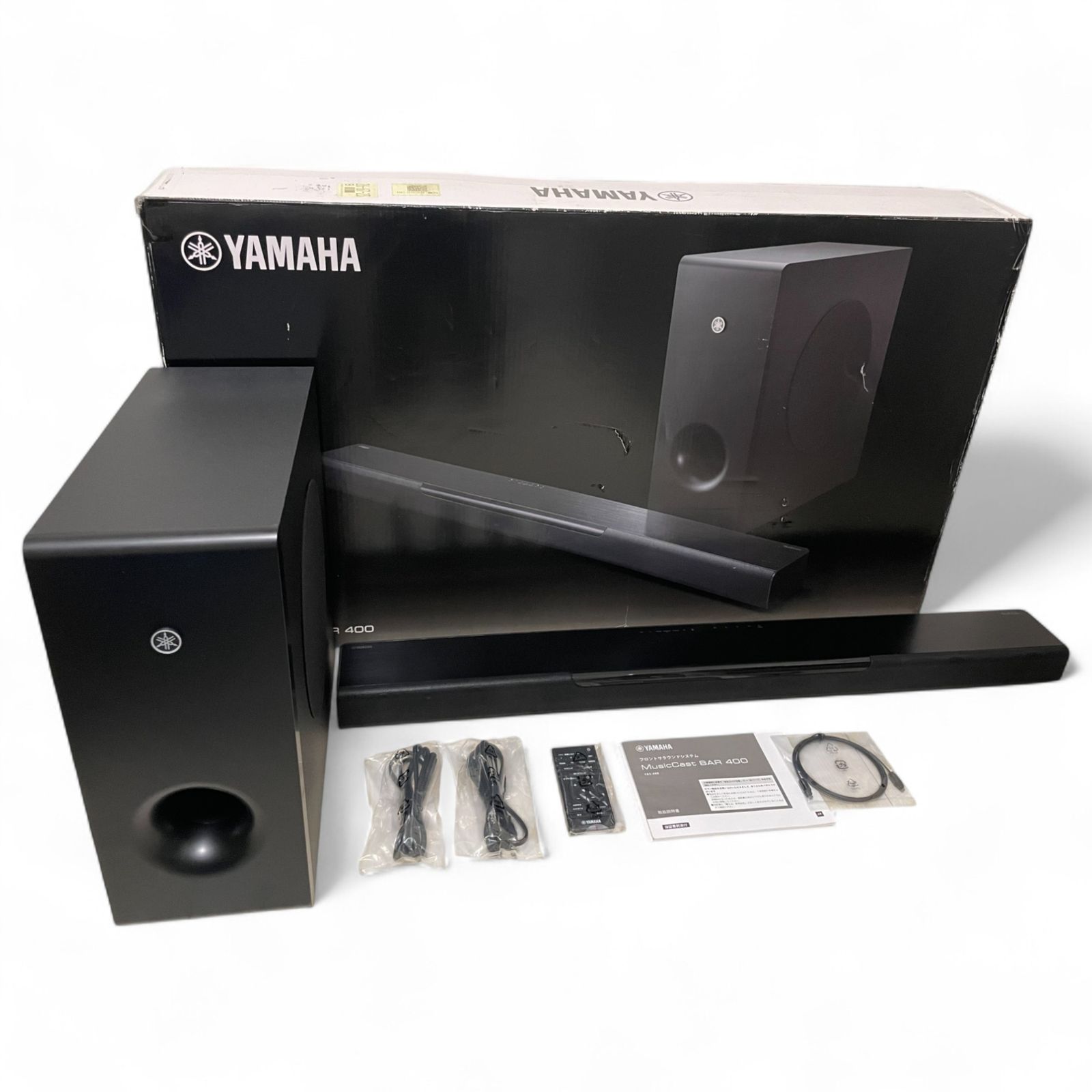 YAMAHA ヤマハ サウンドバー YAS-408 スピーカー　ウーファー Amazon | ヤマハ (B) MusicCast BAR 400 フロントサラウンド