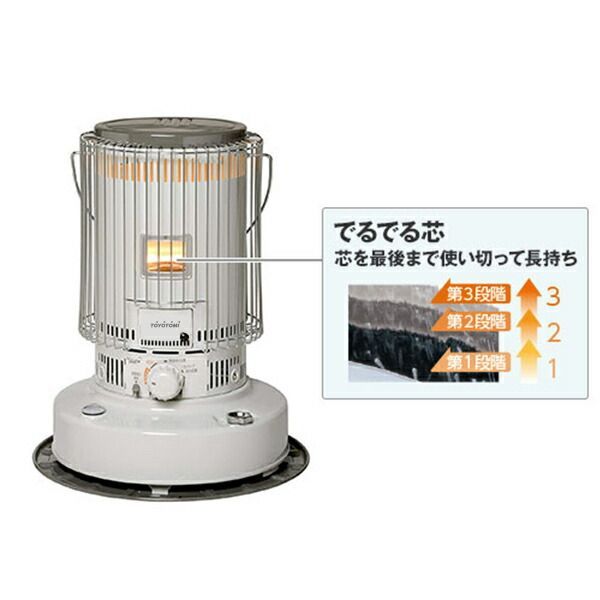 トヨトミ TOYOTOMI 石油ストーブ コンクリ24畳 木造17畳 ホワイト 6.3L KS-67H-W トヨトミ ストーブ 対流型石油ストーブ KS-67H(W) ホワイト 木造17畳