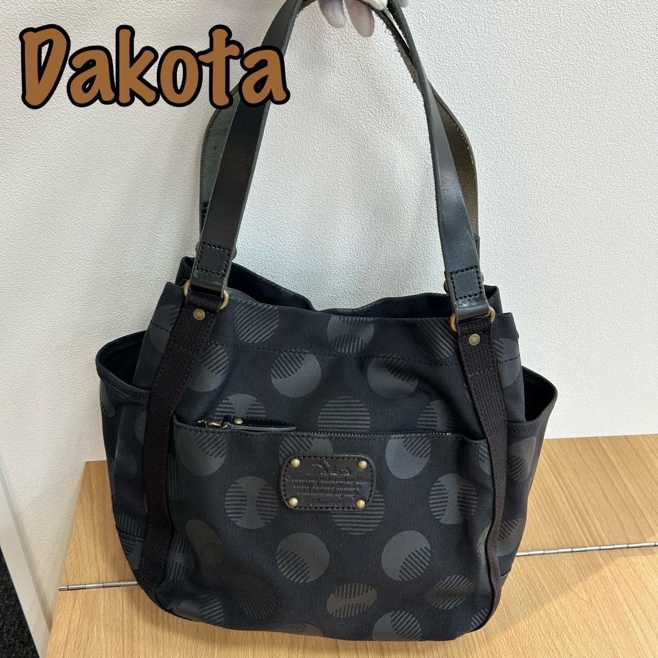 ダコタ　Dakota ドット　キャンバス　トートバッグ　　KGIDA243460169