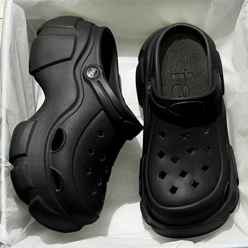 新品未使用クロックス風厚底サンダル39 crocs 【爆買】クロックス レディース サンダル 厚底 サボ