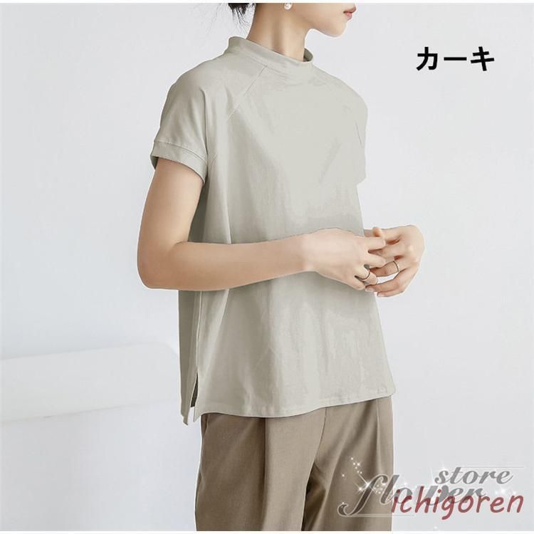 Tシャツ 汗染み防止 レディース 半袖 夏 トップス カットソー 大きいサイズ ゆったり ズーティー 汗しみない Tシャツ 日本製 汗ジミ防止 tシャツ レディース 接触冷感 UVカット 綿100