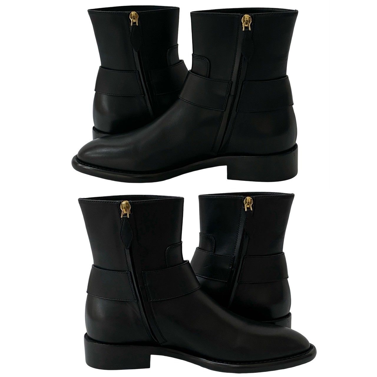 ヴィトン ウエストサイドライン LV金具 レザー アンクルブーツ