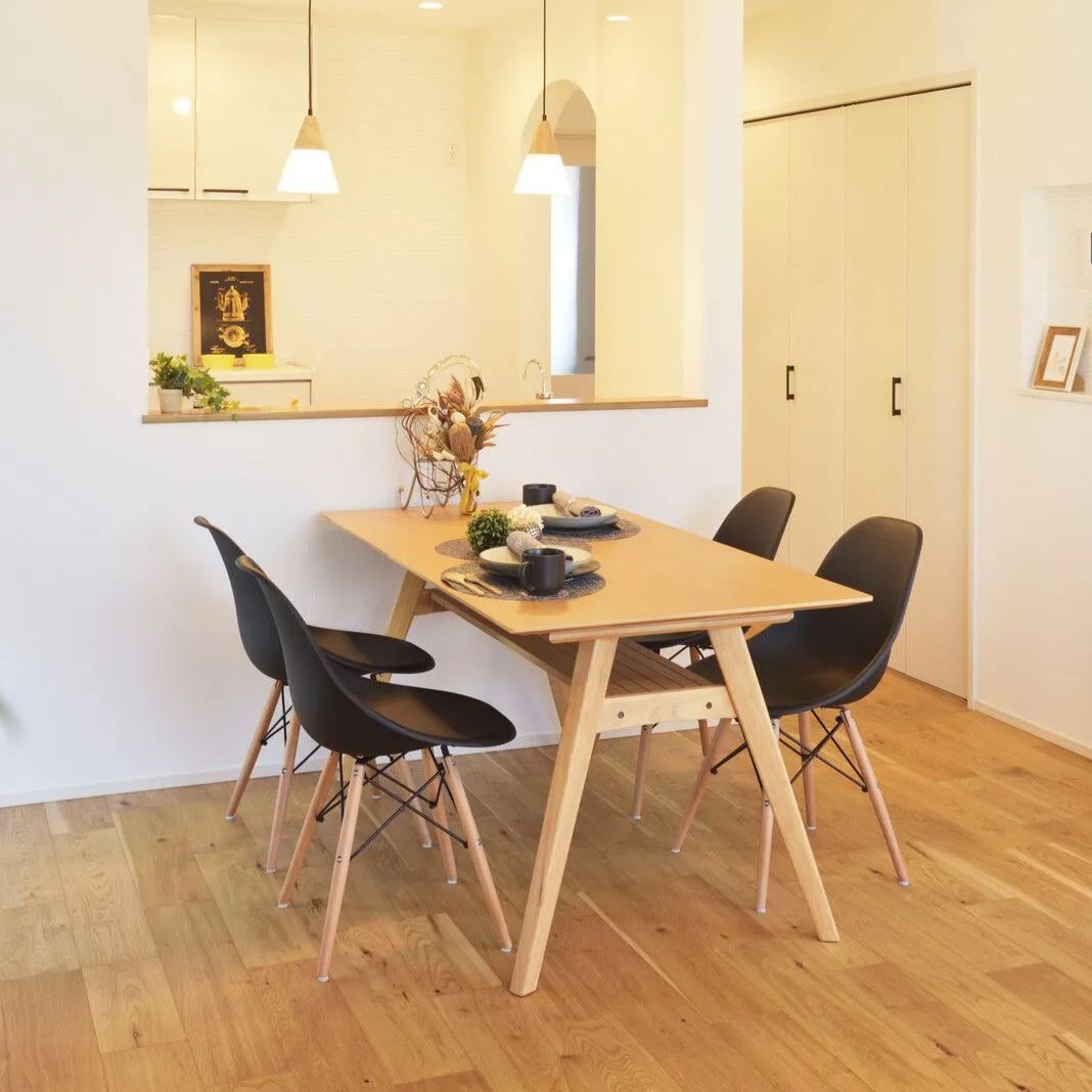 ４人掛 天然木 ダイニングテーブル 単品 幅150cm ダイニング 北欧 棚付き 食卓 おしゃれ MARWIL-DEMENAGEMENTS_CH