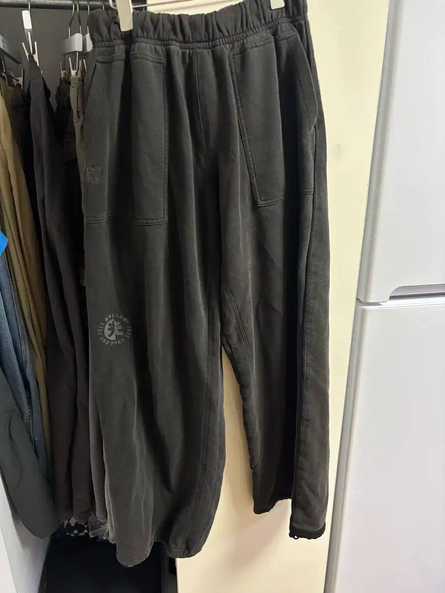 2 POLYTERU 1011 ファティーグ スウェットパンツ チャコール ブラウン