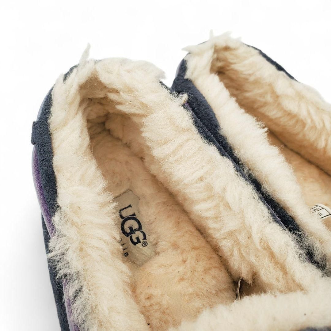 UGG アグ モカシン ダコタ ムートン パープル 紫 25.0 - メルカリ