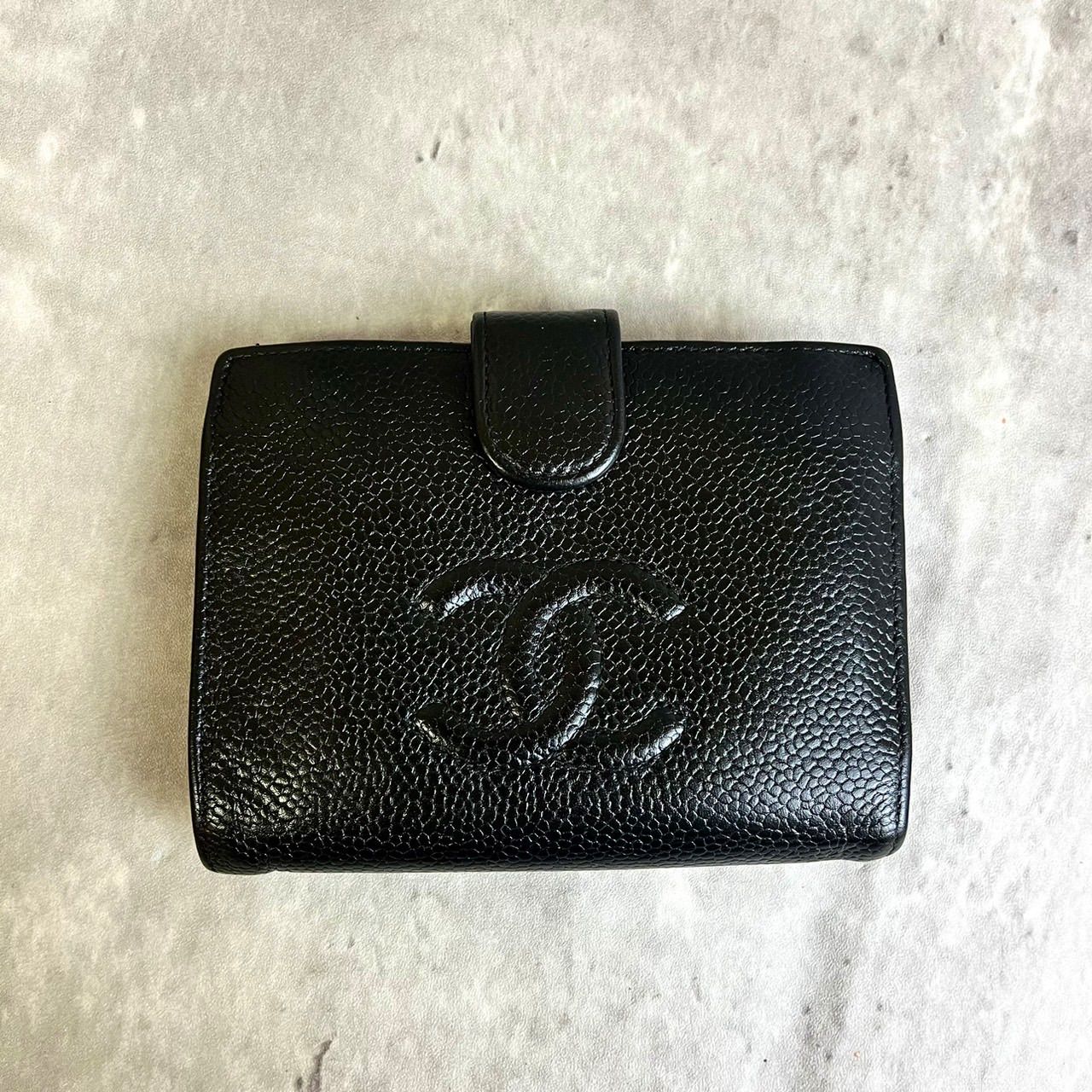 ✨良品✨ CHANEL シャネル 二つ折り財布 がま口 ココマーク ゴールド ...