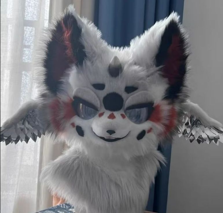 着ぐるみヘッド 猫 グレー 全頭ヘッド ケモノ ファースーツ