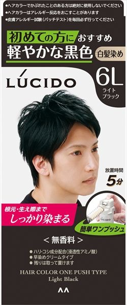 まとめ買い-24点セット ルシード ワンプッシュケアカラー ライトブラック 医薬部外品 マンダム ヘアカラー