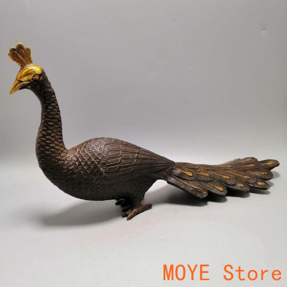 銅器 孔雀 装飾品 工芸品 置物 銅器 孔雀 装飾品 工芸品 置物 | 金属工芸