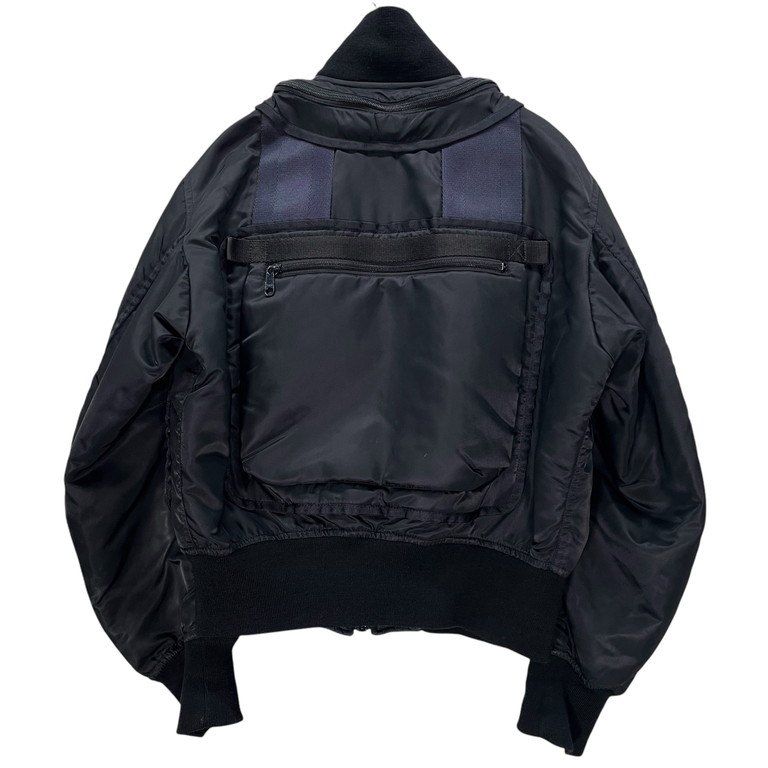 ISSEY MIYAKE MEN 96AW PARACHUTE CARGO BOMBER JACKET