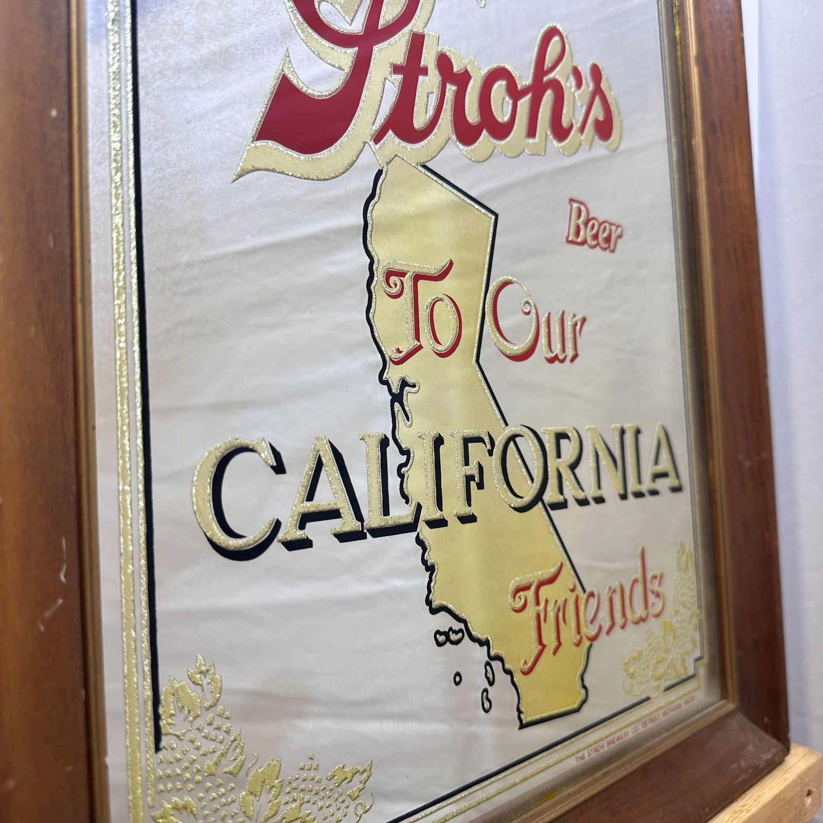 Stroh's(ストローズ) BEER PUBMIRROR パブミラー