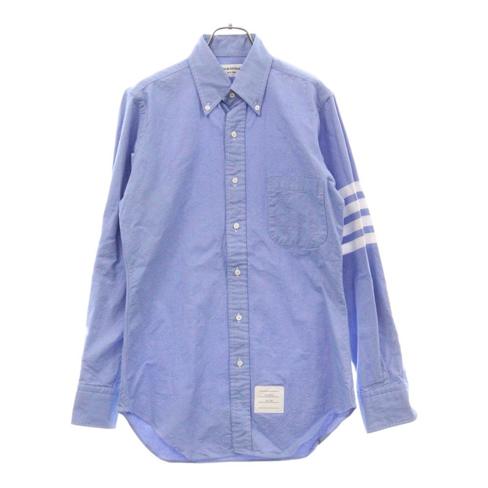 トムブラウン　4bar 長袖シャツ　ブルー トムブラウン 4bar 長袖シャツ ブルー