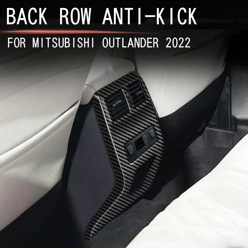 22年式 三菱 アウトランダー 右ハンドル車 リアエアコン吹き出し口 キックガード 内装保護パーツ 傷防止 耐摩耗 1点セット