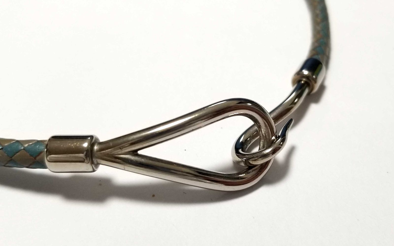 エルメス ジャンボブレス jジャンボチョーカー ブルー グレー