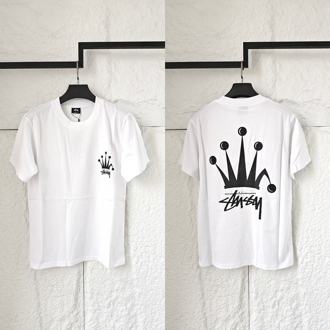 Stussy Regal Crown tee ステューシー レガルクラウン Tシャツ 男女兼用 240グラムコンベンショナルコットン  クラシックなシルクスクリーン印刷 - メルカリ