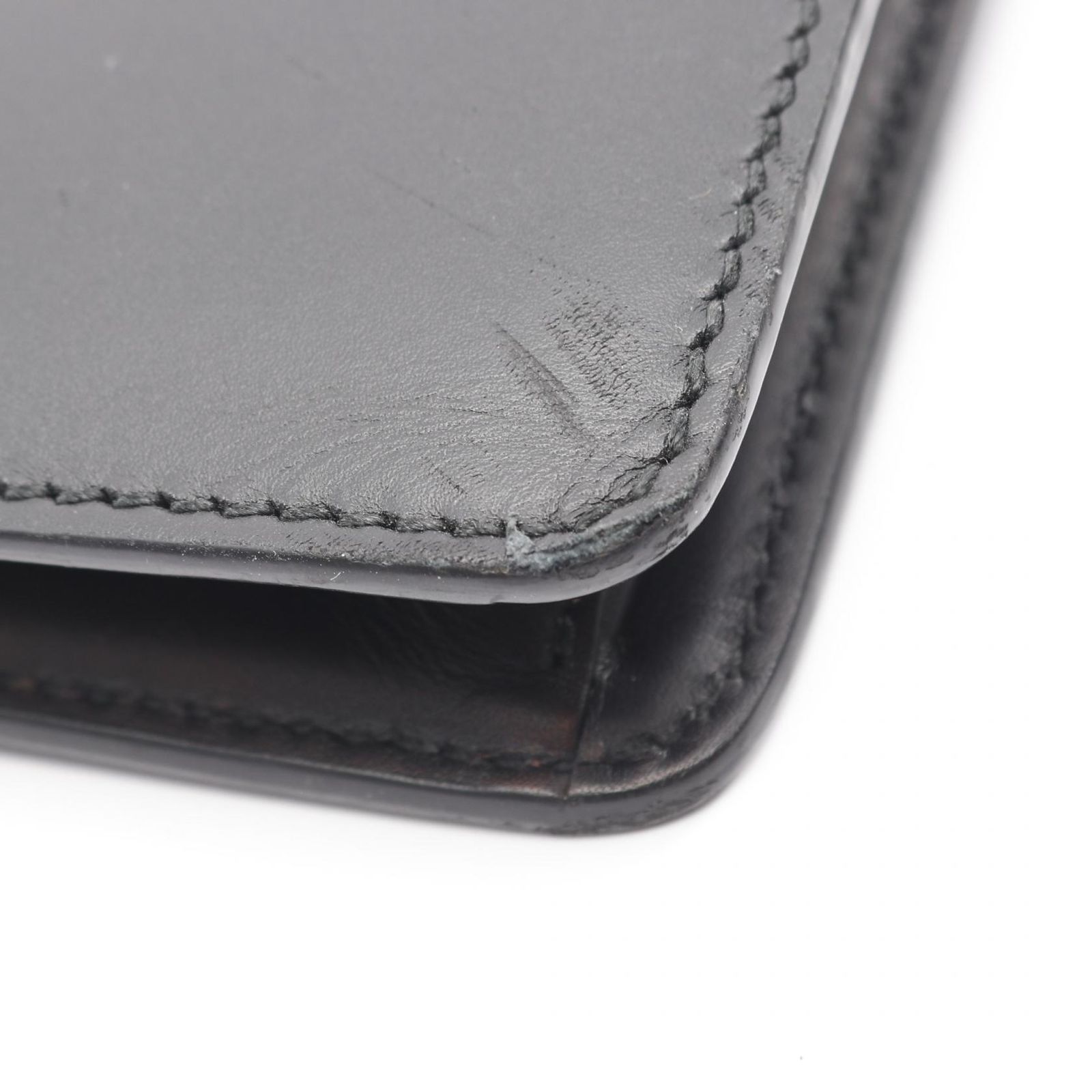 グッチ GUCCI セカンドバッグ クラッチバッグ LIFE IS GUCCI 433665 ブラック レザー ゴースト クラッチバッグ ユニセックス Used A DECORATOM_COM_BR