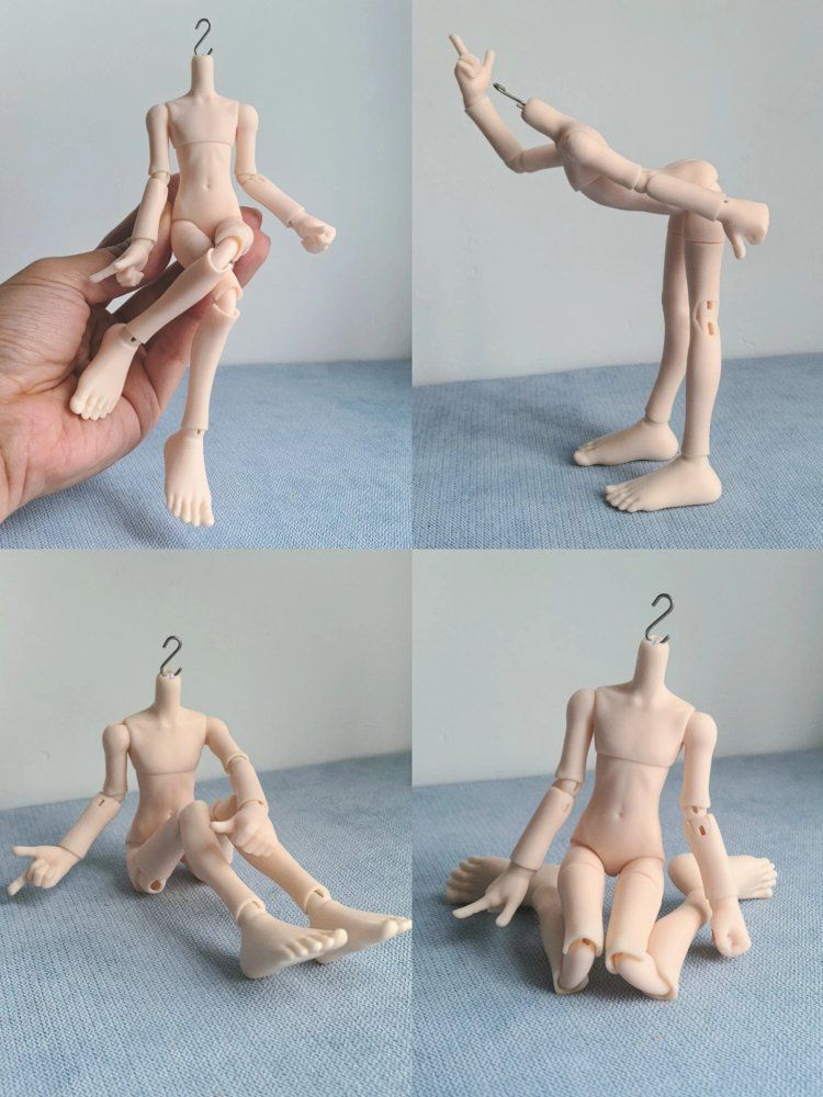 春 予約 日焼けボディのみ Aitエルフ体 1 8男 身長16.5㎝ element社製 bjdドール ボディ ねんどろいど対応 フェミニンスタイル