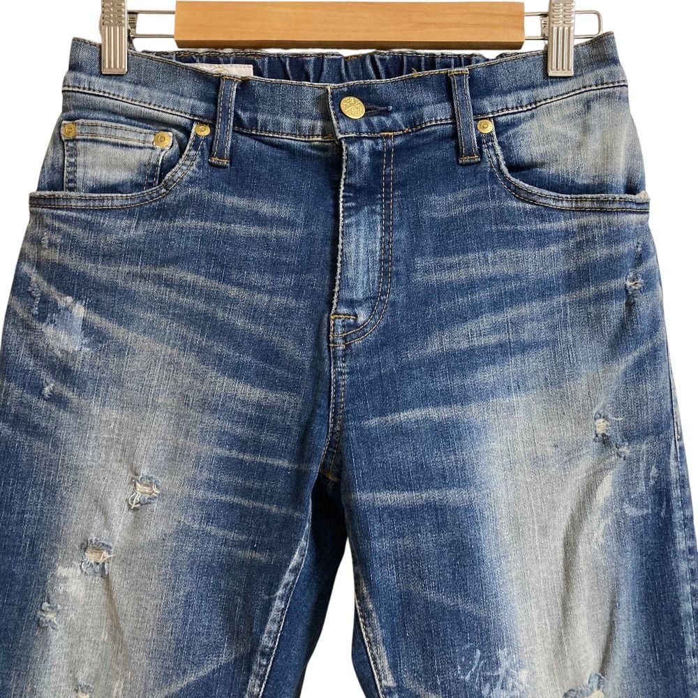 ◆美品◆BIGJOHN SURT デニム Sサイズ 美品 BIG JOHN ビッグジョン SURT ダメージ加工 デニムパンツ