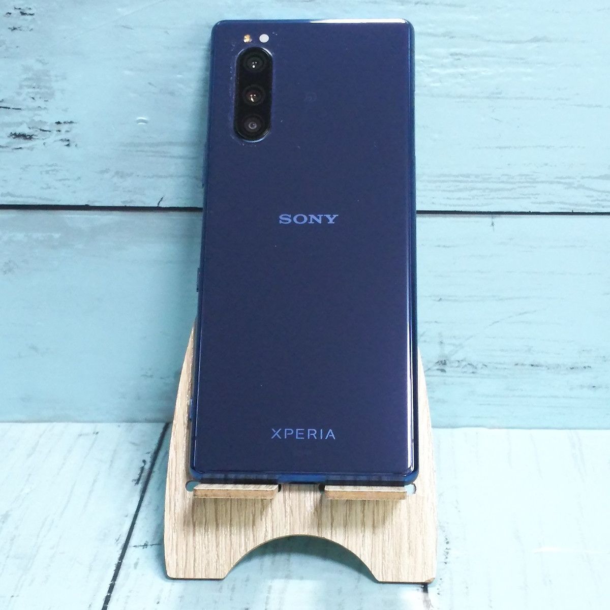 au Xperia5 SOV41 ブルー 本体 白ロム SIMロック解除済み SIMフリー