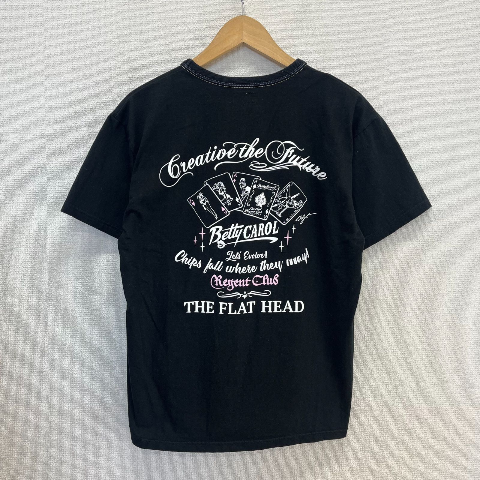THE FLAT HEAD フラットヘッド 半袖Tシャツ ロゴ プリント 42 10126922