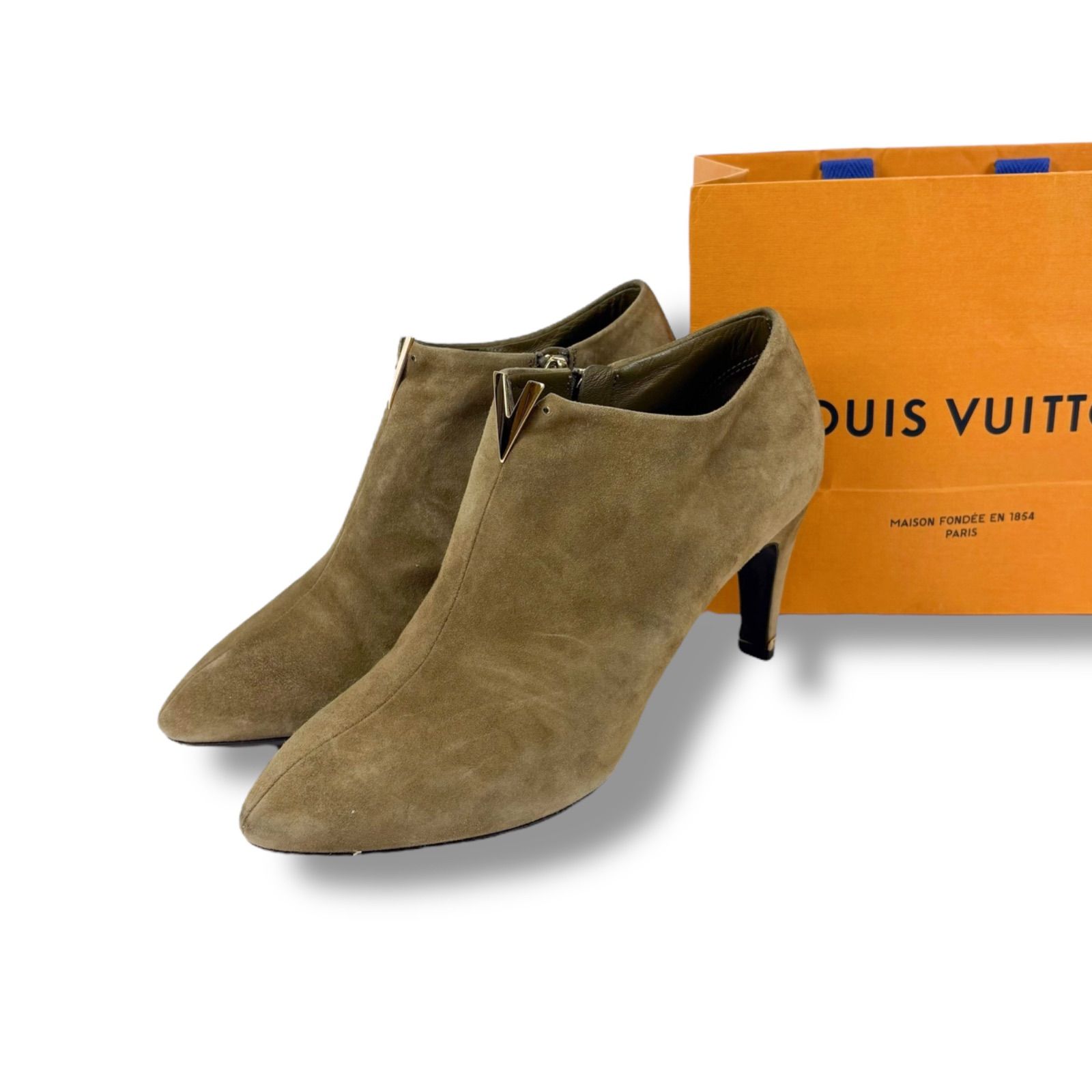 ヴィトン ハートブレイカー スエード ショートブーツ ブーティ VUITTON ルイヴィトン LOUIS VUITTON ハートブレーカー ショートブーツ
