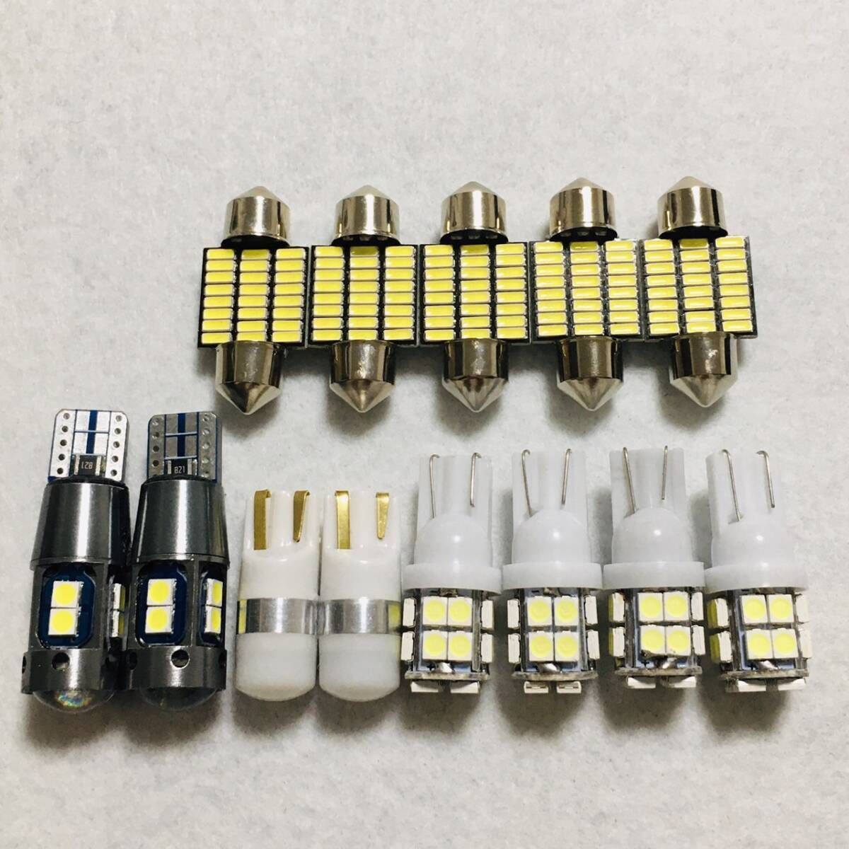 鬼爆光！オデッセイ RB1.RB2.RB3.RB4 T10 LED ルームランプ ポジション ナンバー灯 13個セット ホワイト トヨタ カー用品