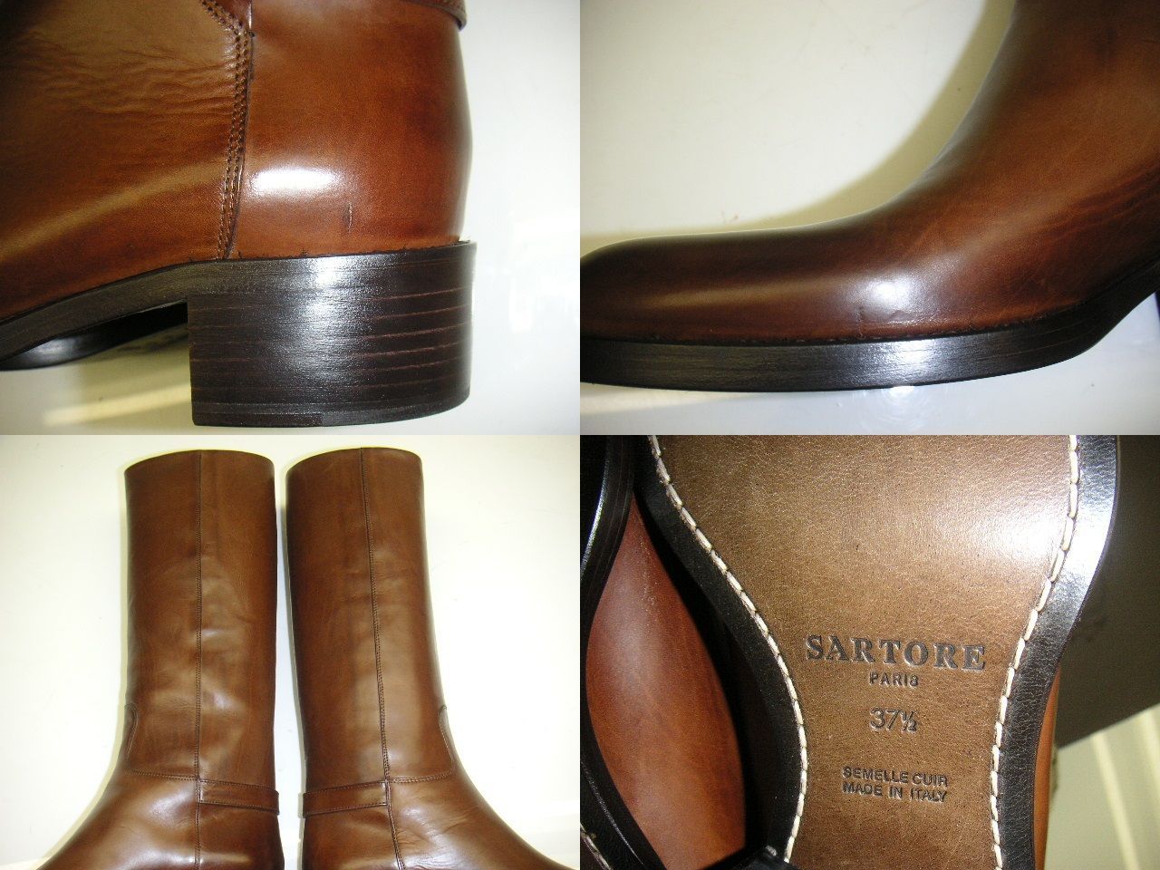 サイズ37.5 (24cm相当)□新品□サルトル SARTORE レザー乗馬ブーツ 
