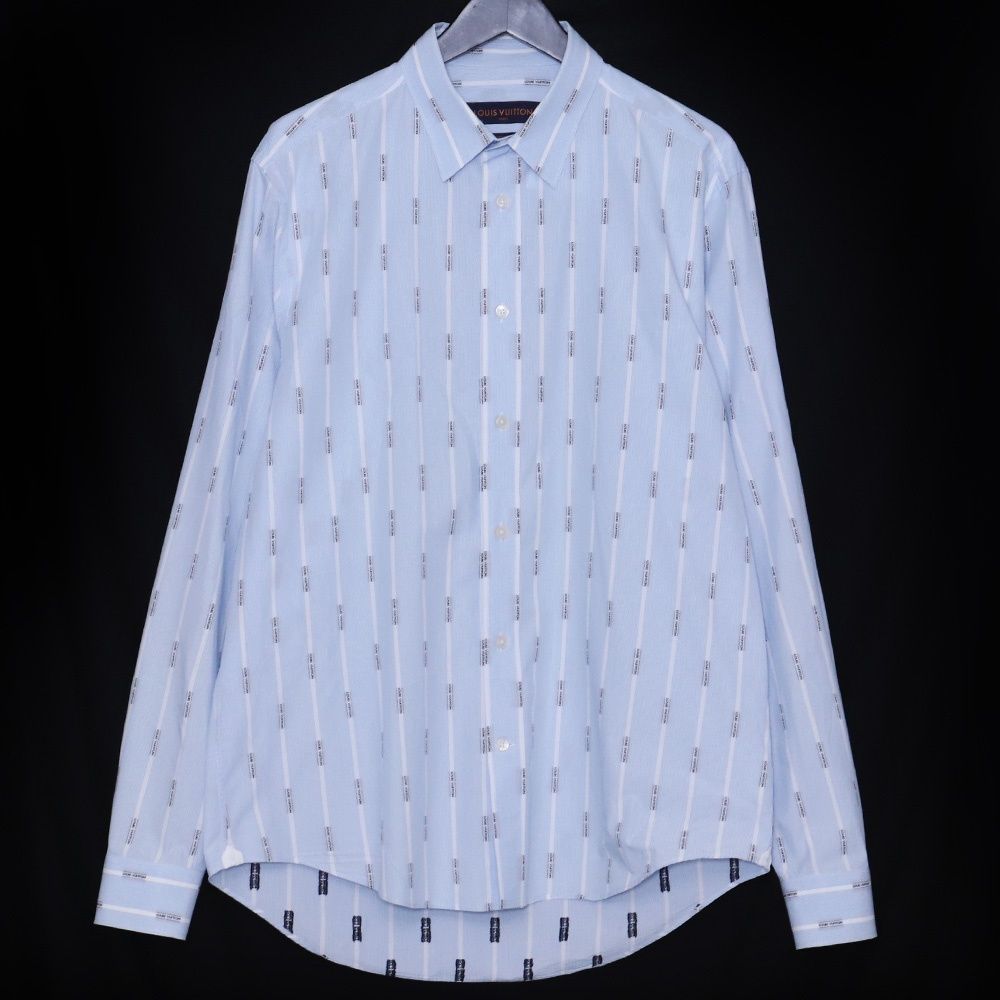 ルイ・ヴィトン ロングスリーブ シャツ トップス RM191Q モノグラムフラワー 宇宙飛行士 S コットン ブルー青 40802108081 LOUIS VUITTON(ルイヴィトン) ⁄ 長袖シャツ⁄S⁄コットン⁄WHT⁄RM191Q IUR