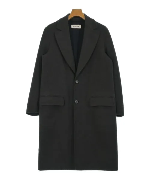 美品 CARUSO size48 ラップコート セール】【別注】CARUSO per TOMORROWLAND ウールコットンツイル