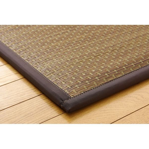 日本製 い草 ユニット畳/置き畳 【約82×82×2.3cm ブラウン 6枚1組