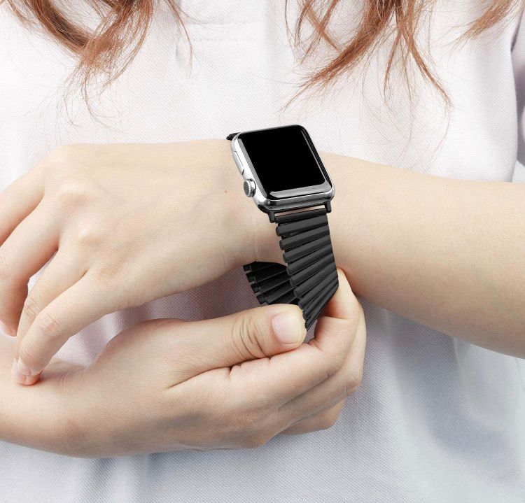 並行輸入品] Applewatchアップルウォッチ バンド 41mm ステンレス ブラック mandhucollege.edu.mv