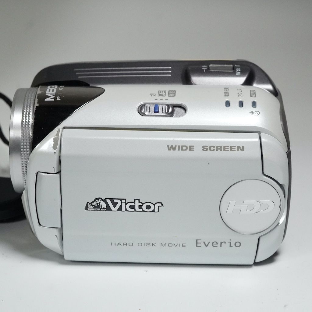 Victor ビクター デジタルビデオカメラ Everio JVC Victor Everio GZ-MG47 ホワイト 元箱 ビデオカメラ 動作OK