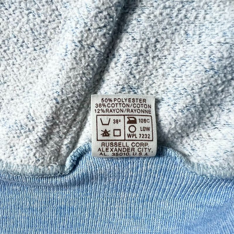 雰囲気系 70s 80s 金タグ RUSSELL 無地 スウェット フード