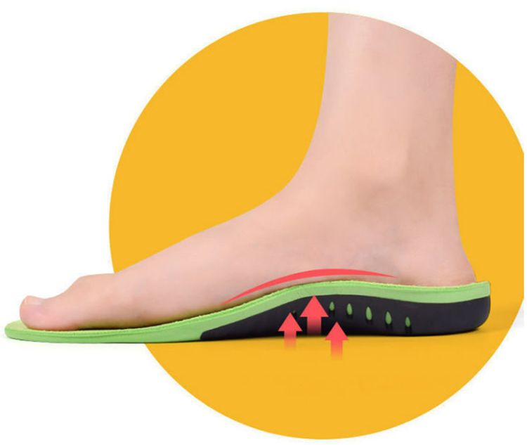 扁平足偏平足インソールアーチサポート大人用子供用アーチ型О脚・X脚