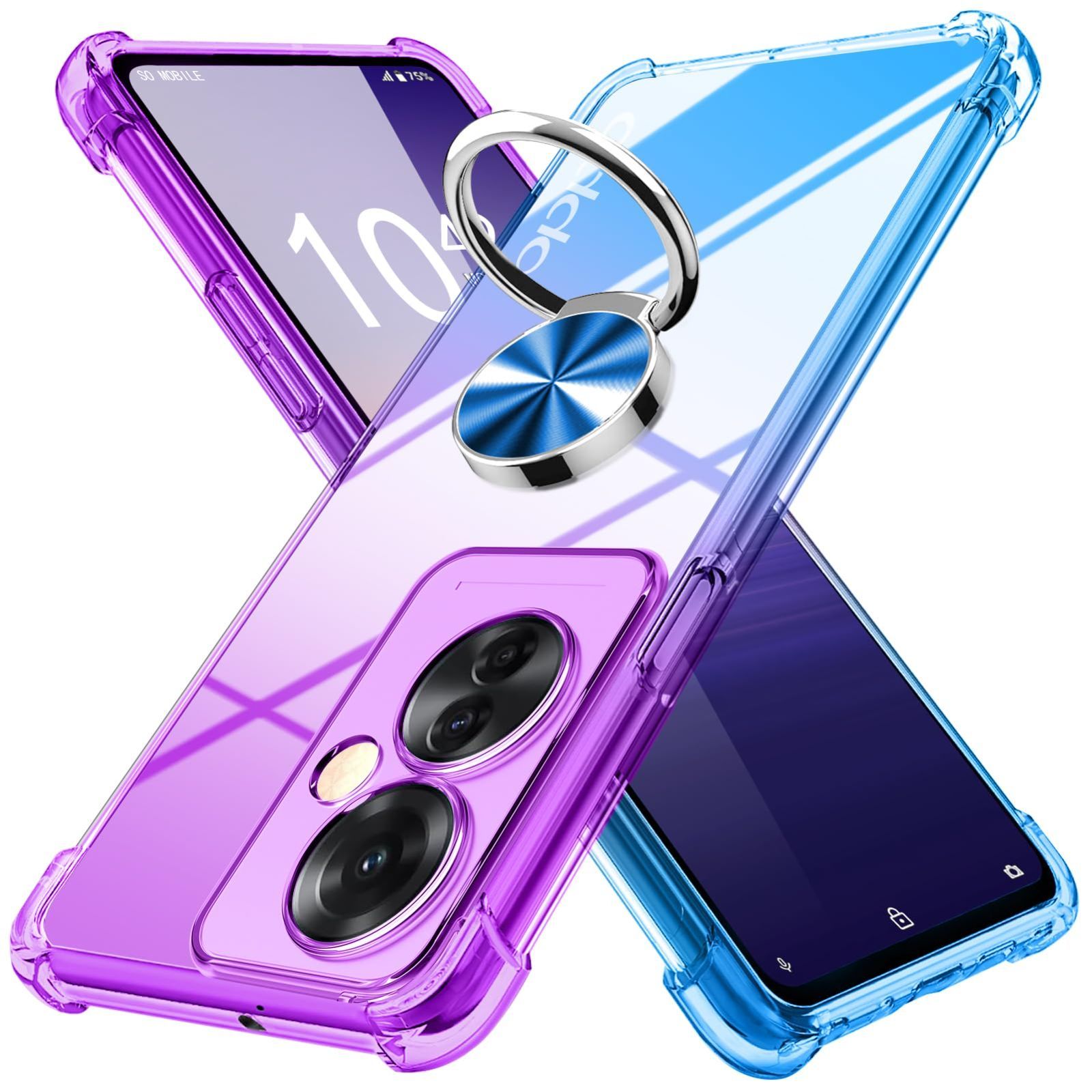 OPPO Reno11 A パープル ケース付き OPPO Reno11A パープル ケース付き