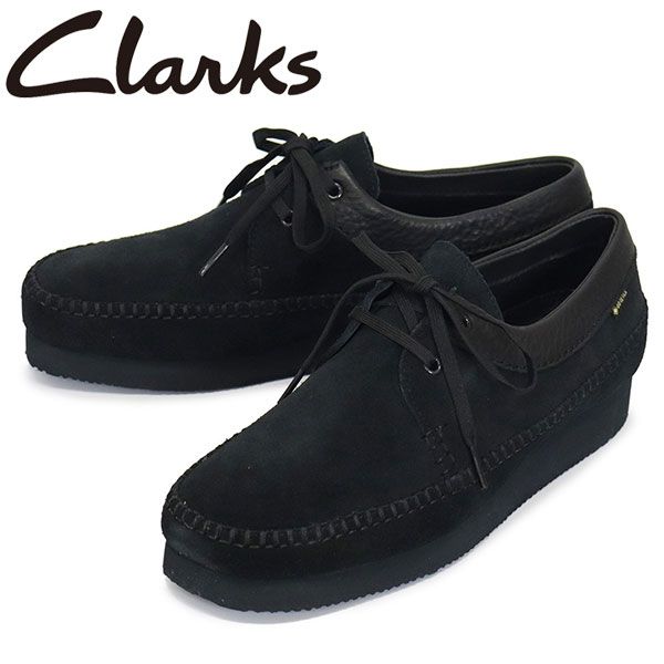 Clarks (クラークス) 26171486 Weaver GTX ウィーバー ゴアテックス メンズ ブーツ Black Suede CL078 clarks UK9.5-約27.5cm