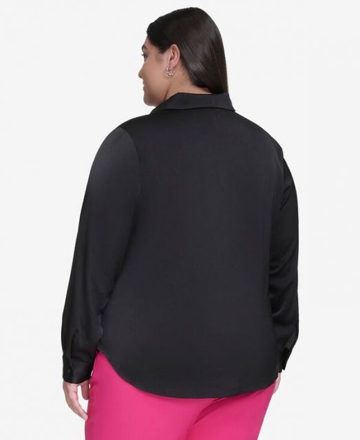売れ筋商品|||ダナ キャラン ニューヨーク シャツ レディース トップス BUBBLE SLUB - Blouse - black 送料無料】 ダナ キャラン ニューヨーク レディース シャツ