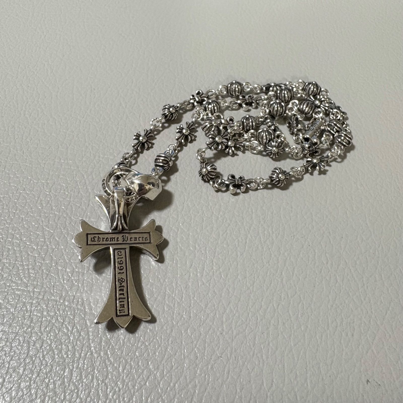 希少クロムハーツ スモール CH クロス ペンダント 1992刻印