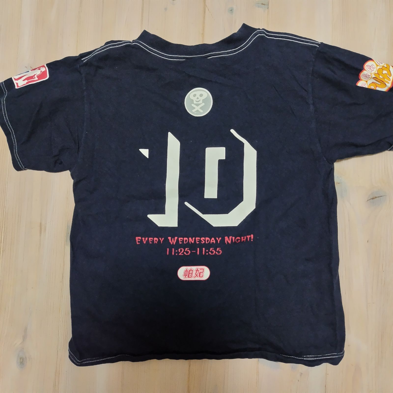 Hanes◆90S/大貫亜美吉村由美/PUFFY/Tシャツ/L/コットン/NVY 入手困難❗️非売品 90s PUFFY パフィー 販促 Tシャツ