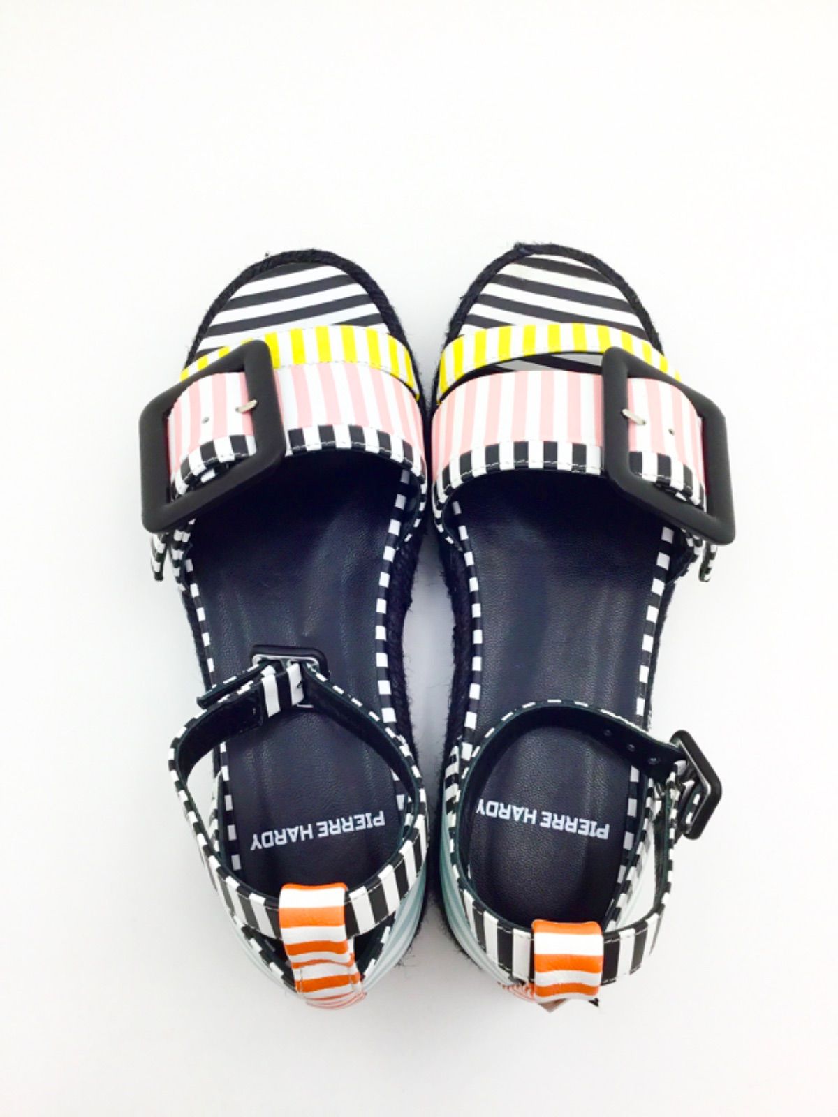 中古美品】ピエールアルディ PIERRE HARDY エスパドリーユ ストライプ  