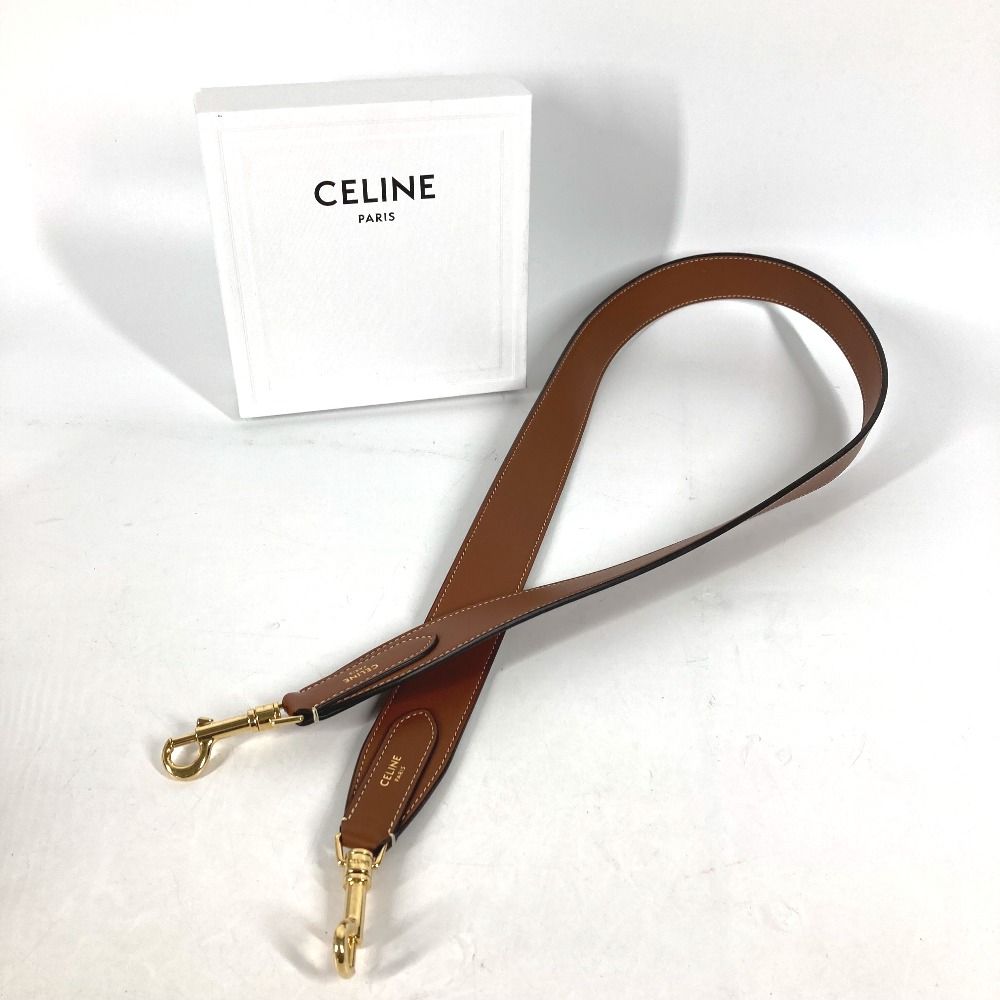 CELINE ショルダーストラップ CELINE - セリーヌ ジャガート ショートストラップ ウール
