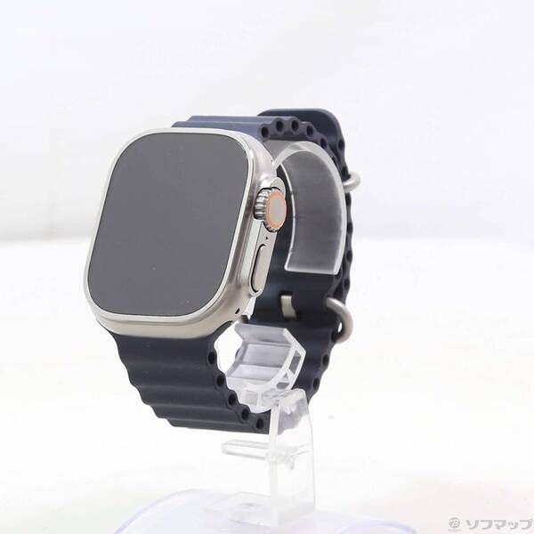 〔 品〕 Apple Watch Ultra GPS Cellular 49mm チタニウムケース ミッドナイトオーシャンバンド 196