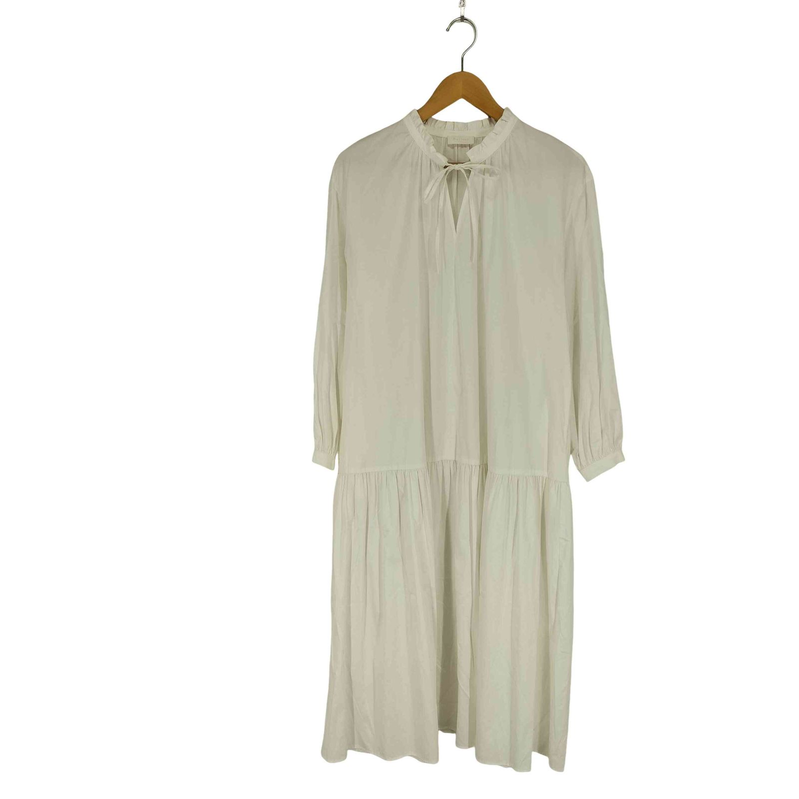 ボールジー BALLSEY ハイカウントサテン ティアードワンピース レディース 36