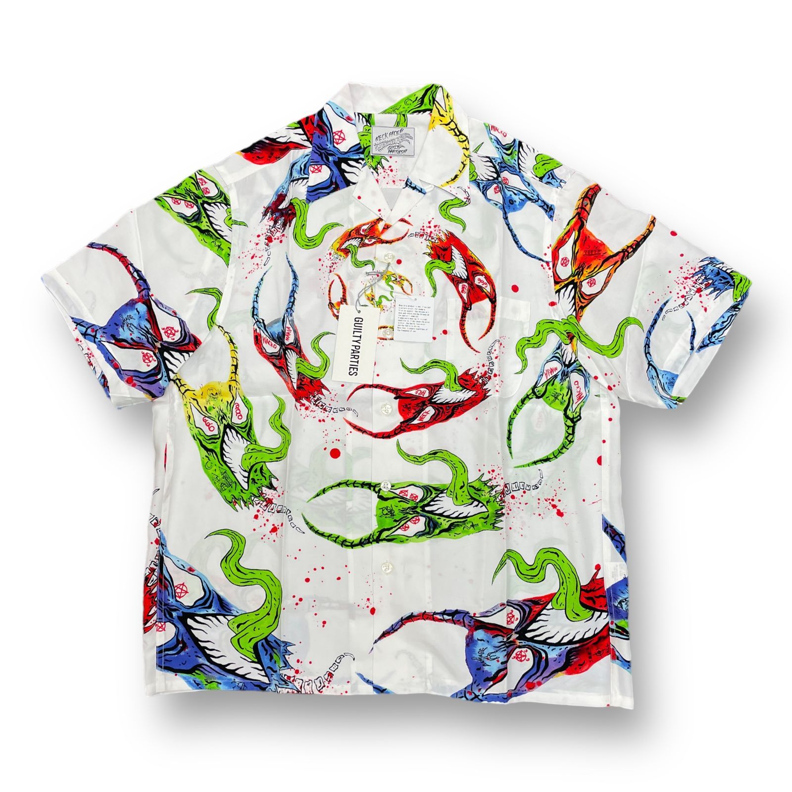 新品 WACKO MARIA NECK FACE / HAWAIIAN SHIRT ネックフェイス コラボ