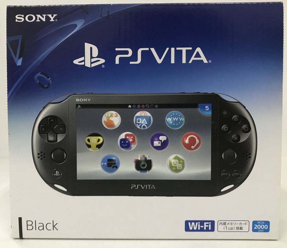 SONY PlayStationVITA PCH-2000 ZA11 黒 稼動品 SONY PlayStation Vita Wi-Fi Model Black PCH-2000 ZA11 Vita