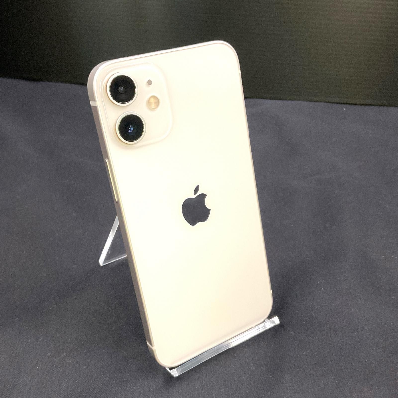 【全額返金保証】【最速発送】Apple iPhone 12 mini 256GB ホワイト Softbank 超美品 動作確認済 93% 白ロム