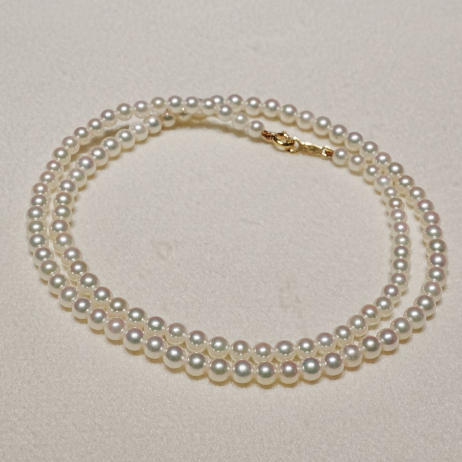 美品 ミキモト K18 アコヤ ベビーパール ネックレス 真珠/25-1096M