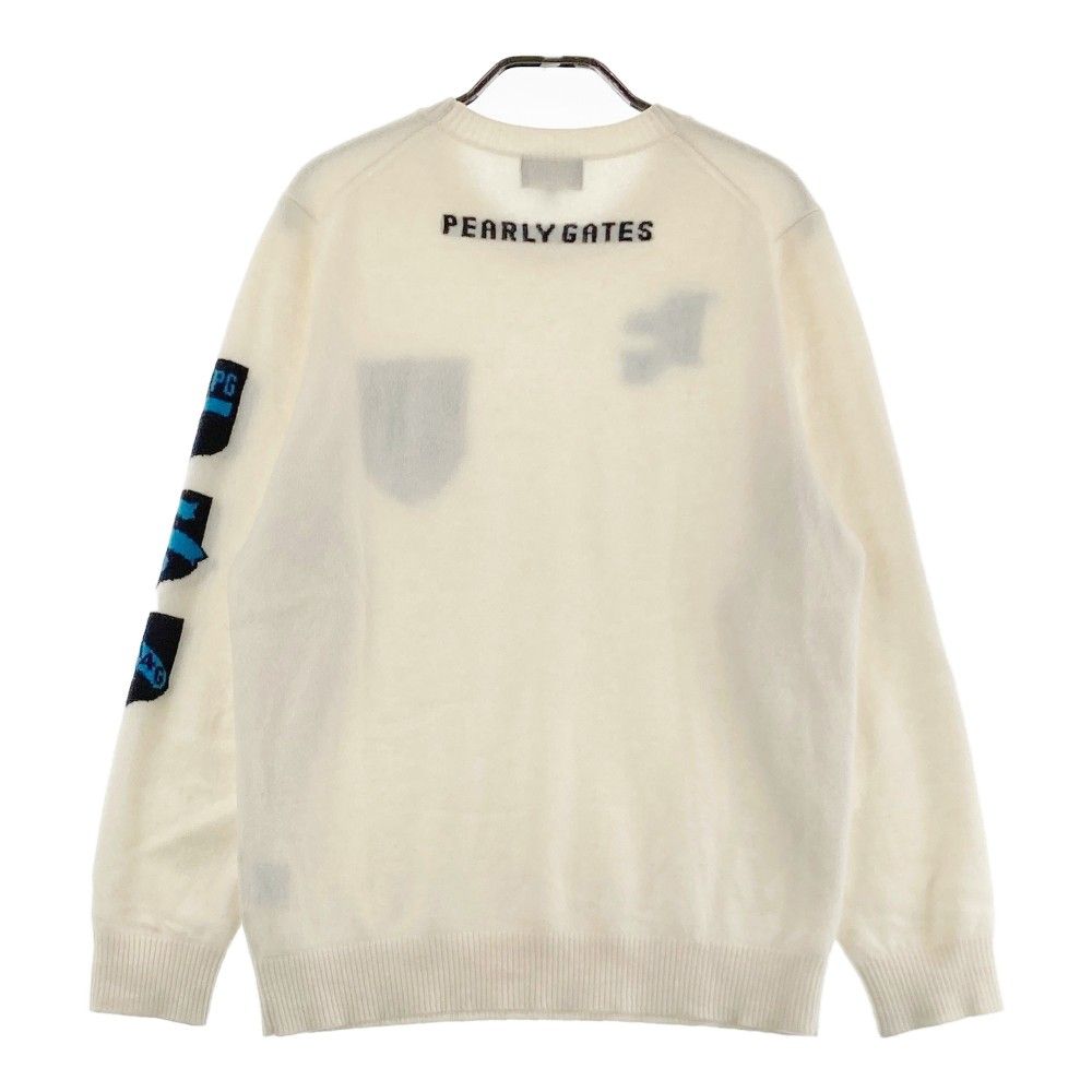 サイズ：4 PEARLY GATES パーリーゲイツ カシミヤ 長袖ニット セーター