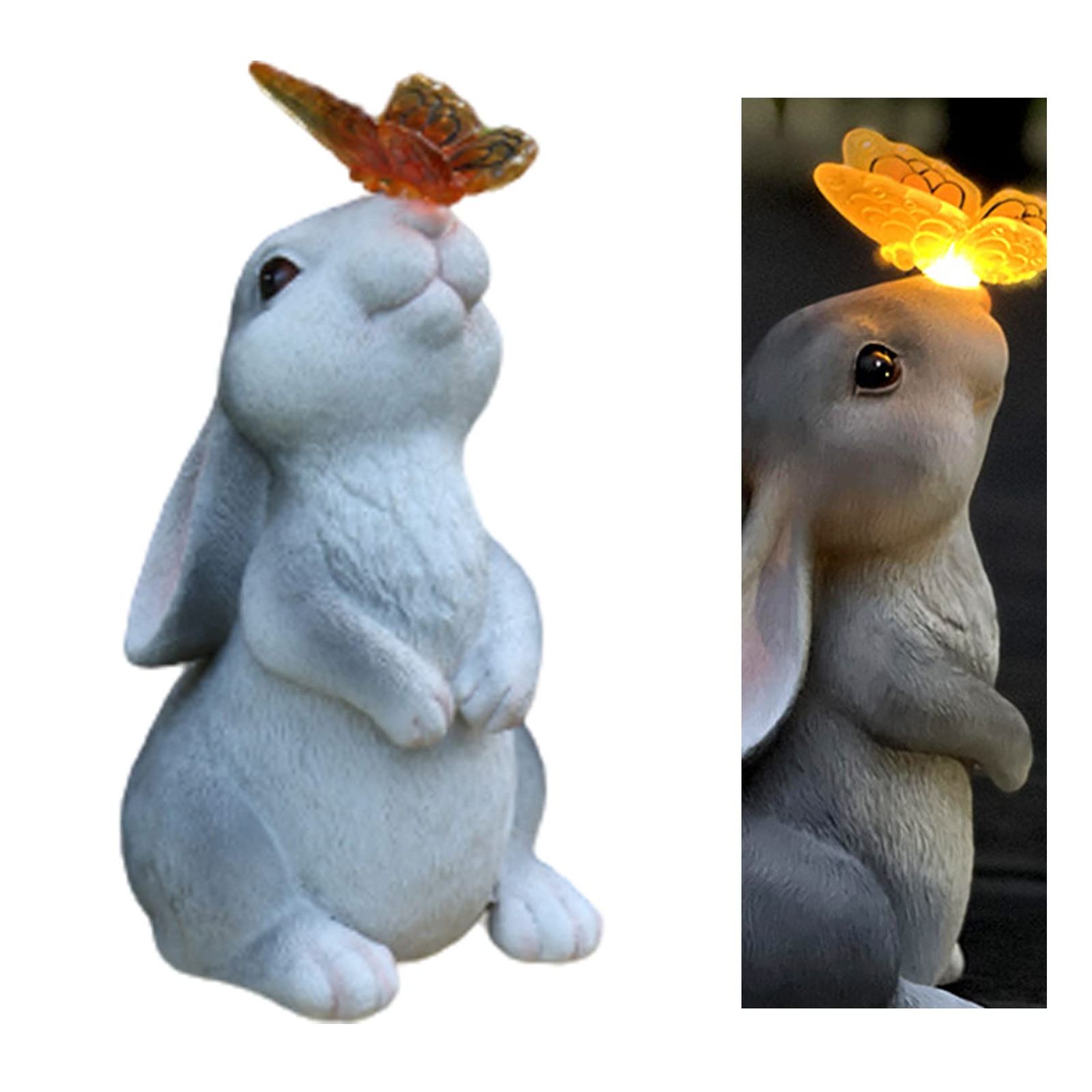 sac taske ソーラーライト ウサギ 蝶 ガーデンライト ランタン 防水